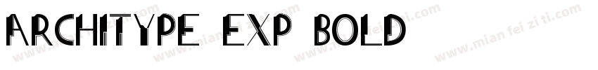 ArchiType Exp Bold字体转换